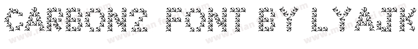 Carbon2(FONT BY LYAJKA) Regular字体转换